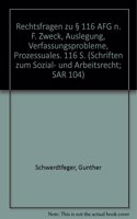Rechtsfragen Zu 116 Afg N. F