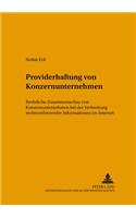 Providerhaftung Von Konzernunternehmen