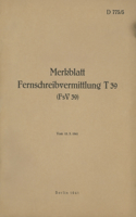 D 775/5 Merkblatt Fernschreibvermittlung T 39 (FsV 39): 1941 - Neuauflage 2022
