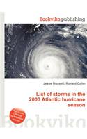 List of Storms in the 2003 Atlantic Hurricane Season: (English)