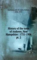 History of the town of Andover, New Hampshire : 1751-1906