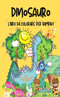 Dinosauro libro da colorare per i bambini: Grande regalo per ragazzi e ragazze, età 4-8