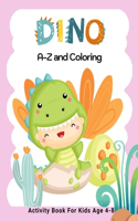 Dino A-Z and Coloring Activity Book for Kids Age 4-8