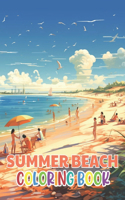 Summer Beach Coloring Book for Adults