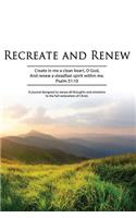 Recreate and Renew Journal - Worship, Devotion and Prayer