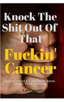Knock The Shit Out Of That Fuckin Cancer One Sentence A Day Notebook Three Year Journal