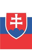 Slovakia Flag Notebook - Slovak Flag Book - Slovakia Travel Journal: Medium College-Ruled Journey Diary, 110 page, Lined, 6x9 (15.2 x 22.9 cm)