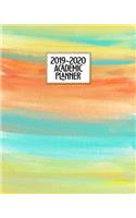 Academic Planner 2019-2020: Happy Watercolor Pastels Weekly & Monthly Dated High School Homeschool or College Student 8x10 Academic Planner Organizer with Vision Boards, Course(1 2019-2020 School Year Academic Planner)