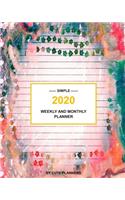 Simple 2020 Weekly And Monthly Planner: (Cute Simple Planners)