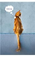 I Need a Nap: 6x9 Funny Lined Journal: Blank Diary Planner Travel Book: 100 Pages: Perfect for People Who Love Cats & Napping!