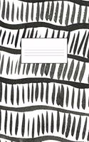 Black and White Vibe 5 X 8 100 Pages College Ruled Journal Notebook