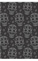Day Of The Dead Pattern Sugar Skull Santa Muerte 10: Blank Lined Journal for Day Of The Dead Lovers