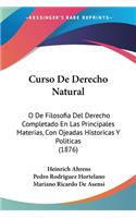 Curso De Derecho Natural