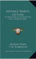 Artemus Ward's Lecture