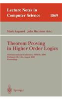 Theorem Proving in Higher Order Logics: 13th International Conference, Tphols 2000 Portland, Or, USA, August 14-18, 2000 Proceedings. Lecture Notes in Computer Science