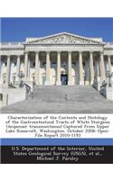 Characterization of the Contents and Histology of the Gastrointestinal Tracts of White Sturgeon (Acipenser Transmontanus) Captured from Upper Lake Roosevelt, Washington, October 2008