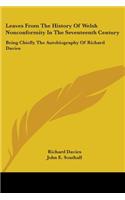 Leaves From The History Of Welsh Nonconformity In The Seventeenth Century
