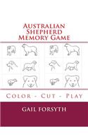 Australian Shepherd Memory Game: Color - Cut - Play