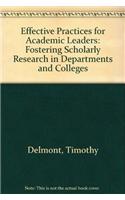 Effective Practices for Academic Leaders