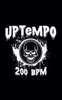 Uptempo 200 BPM: 6x9 Uptempo - dotgrid - dot grid paper - notebook - notes