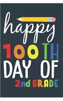 Happy 100th Day of 2 nd Grade Teacher Student A beautiful