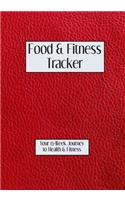 Food & Fitness Tracker Journal and Planner