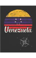 Venezuela: Venezuelan Vintage Flag Personalized Retro Gift Idea for Coworker Friend or Boss Planner Daily Weekly Monthly Undated Calendar Organizer Journal