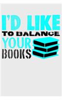 I'd Like To Balance Your Books