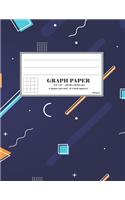 Graph Paper 4 Squares Per Inch: 1/4 Inch Squares Quad Ruled Composition Graphing Notebook