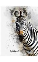 Notebook: Colorful Zebra Lined notebook for Teens Kids Students Girls for Home School College for Writing Note. 200 Pages-8.5x11-