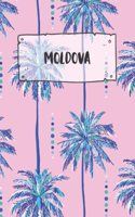 Moldova: Dotted Travel Diary Notebook or Journey Dotted Grid Journal - Holiday Trip Pocketbook for Men and Women with Dots