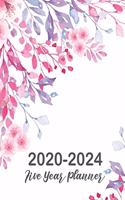 2020-2024 Five Year Planner: Lovely Floral Cover, 60 Months Calendar, 5 Year Appointment Calendar, Business Planners, Agenda Schedule Organizer Logbook, Multi Year Planner Large(8 5 Years Monthly Calendar Planner, 60 Months January 2020 to December 2024)