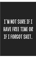 I'm Not Sure if I Have Free Time or if I Forgot Shit.