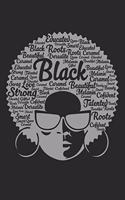 Black Strong Beautiful Educated Woman: Blank Composition Notebook to Take Notes at Work. Plain white Pages. Bullet Point Diary, To-Do-List or Journal For Men and Women.