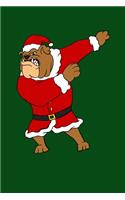 Dabbing Bulldog Santa Dog
