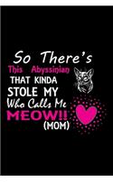 So there's this Abyssinian that kinda stole my who calls me meow!! (mom)