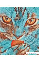 Van Gogh Style Sketchbook: Van Gogh Style Cat Print (2), 8" x 10" - Drawing Sketchbook, Unlruled Notebook, Drawing Paper -[Sketch book]