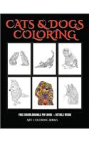 Detailed Coloring Books (Cats and Dogs)