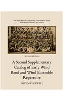 History and Literature of the Wind Band and Wind Ensemble