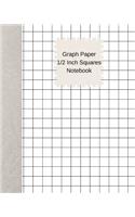 Graph Paper 1/2 Inch Squares Notebook