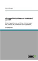 Gleichgeschlechtliche Ehe in Kanada und den USA