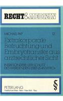 Extrakorporale Befruchtung und Embryotransfer aus arztrechtlicher Sicht