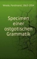 Specimen einer ostgotischen Grammatik