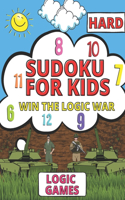 Win The Hard Game Of Logic War - Sudoku For Kids Ages 8-12