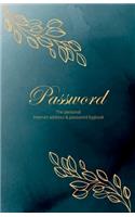 Password Logbook To Protect Usernames and passwords in one secure and convenient place - Key Logbook size 5.5 x 8.5 inch 110 Pages