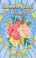 Stained Glass Flowers Coloring book