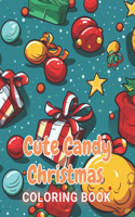 Cute Candy Christmas Coloring Book
