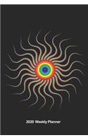 Plan On It 2020 Weekly Calendar Planner - Rainbow Sun
