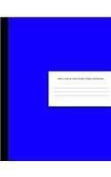 Half Lined & Half Graph Paper Notebook