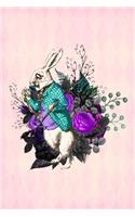 12 Month Undated Weekly Planner: Alice in Wonderland White Rabbit with Watch